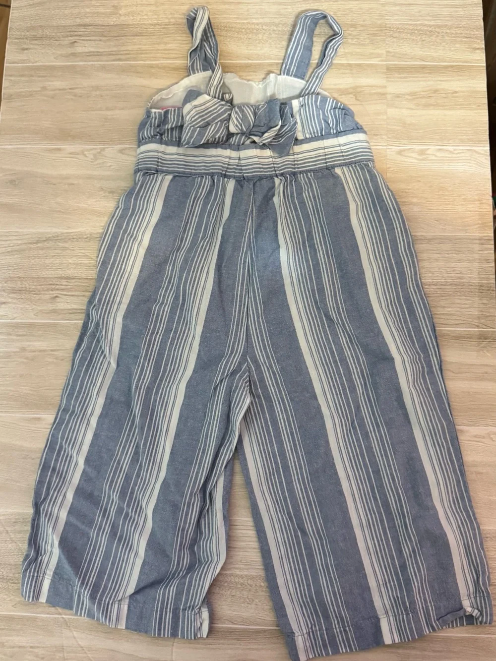 Tommy Bahama Blue and White Striped Wide-Leg Jumpsuit